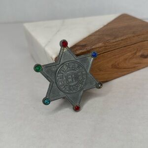 Vintage 1950s Toy Badge Texas Ranger Sheriff lot B42